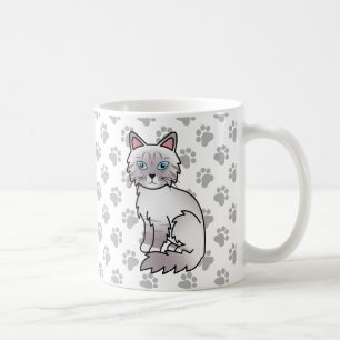 Lilac Point Tabby Birman / Ragdoll Süße Katze & Pf Kaffeetasse