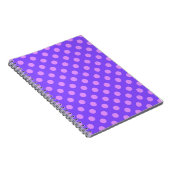 Lilac polka dots on periwinkle notizblock (Rechte Seite)