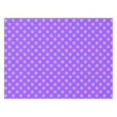 Lilac polka dots on periwinkle tischdecke (Vorderseite (Horizontal))