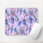 Lilac Poppies Mousepad (Mit Mouse)