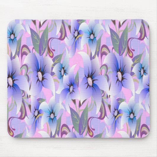 Lilac Poppies Mousepad (Vorne)