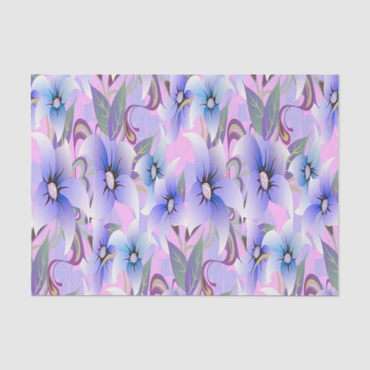 Lilac Poppies Seidenpapier (Vorderseite)