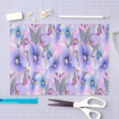 Lilac Poppies Seidenpapier (Handwerk)