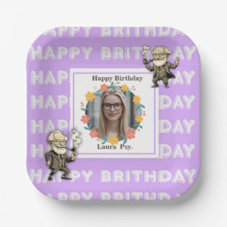 Lilac Psychology Birthday Photo Frame Freud Images Pappteller