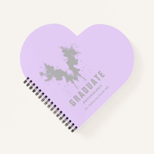 Lilac Psychology Gray Rorschach Test Design Pers Notizblock (Vorderseite)