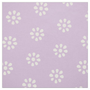 Lilac Purple Blumen Boho Ästhetisches Muster Stoff