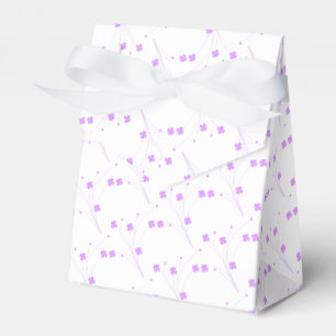 Lilac Purple Blumen, kleine pastellfarbene Blütenb Geschenkschachtel