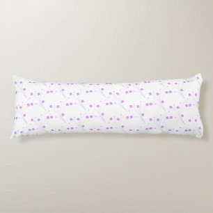 Lilac Purple Blumen, kleine pastellfarbene Blütenb Seitenschläferkissen