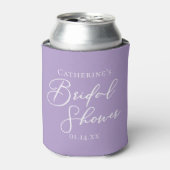 Lilac Purple Bridal Shower Party Personalized Dosenkühler (Kanne Vorderseite)