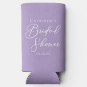 Lilac Purple Bridal Shower Party Personalized Selters Dosenkühler (Rückseite)