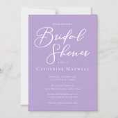 Lilac Purple Bridal Shower Personalized Magneteinladung (Vorderseite)