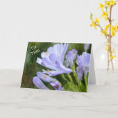 Lilac Purple Flowers Art Mother Day Card Karte (Gelbe Blume)