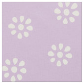 Lilac Purple Flowers Boho Ästhetisches Muster Stoff (Nahaufnahme)