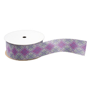 LILAC-RAUTE-STRICK 1,5" Großkornband Ripsband
