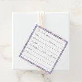 LILAC RAUTE STRICK 2" Quadratgarnmarken Geschenkanhänger (Beispiel)