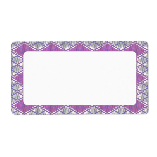 LILAC RAUTE STRICK 2"x3.75"-Labels (Vorne)