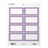 LILAC RAUTE STRICK 2"x3.75"-Labels (Vorne)