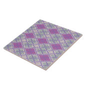 LILAC RAUTE STRICK 6x6 Keramik Tile Fliese (Seite)
