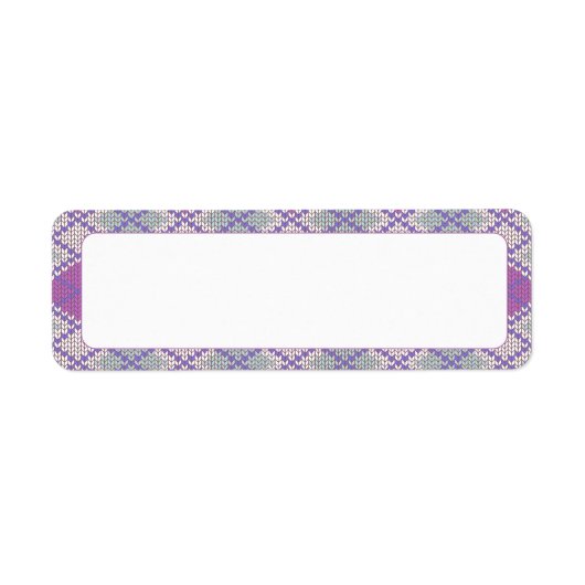 LILAC RAUTE STRICK .75"x2.25" Labels (Vorne)