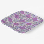 LILAC RAUTE STRICK 9" Teller für Papiervorlagen (Gewinkelt)