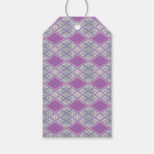 LILAC RAUTE STRICK Gift Tags Geschenkanhänger (Vorderseite)