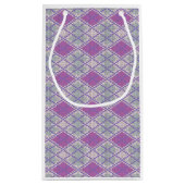LILAC RAUTE STRICK Kleine Geschenktüte (Rückseite)