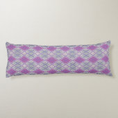 LILAC RAUTE STRICK Körperkissen (Rückseite)