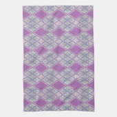 LILAC RAUTE STRICK Küche Geschirr Handtuch (Vertikal)