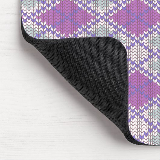LILAC RAUTE STRICK Mouse Pad Mousepad (Ecke)