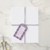 LILAC RAUTE STRICK Rechteck "Handgefertigte Tags" Geschenkanhänger (Mit Garn)