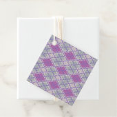 LILAC RAUTE STRICK Square Geschenketags Geschenkanhänger (Beispiel)