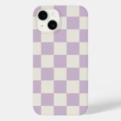 Lilac Retro Karo Case-Mate iPhone Hülle (Rückseite)