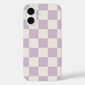 Lilac Retro Karo Case-Mate iPhone Hülle (Rückseite)
