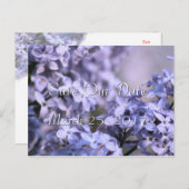 Lilac Rett-the-Date Einladung - oder zu irgendeine (Vorne/Hinten)