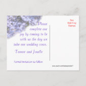 Lilac Rett-the-Date Einladung - oder zu irgendeine (Rückseite)