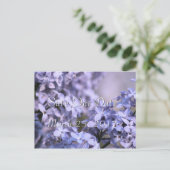 Lilac Rett-the-Date Einladung - oder zu irgendeine (Stehend Vorderseite)