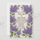 Lilac Reverie Photo Wedding Invitation Einladung (Vorderseite)