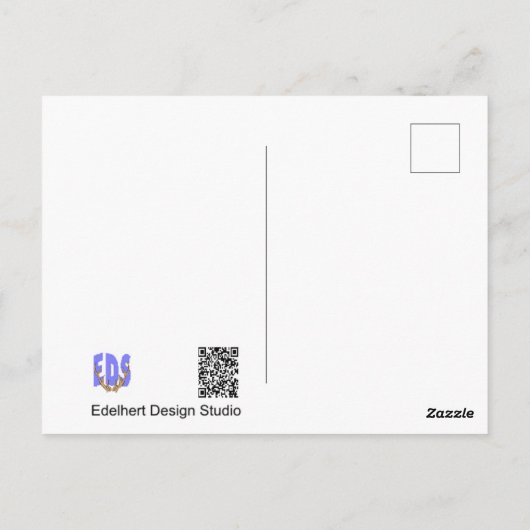 Lilac Rhododendron Blume DIY Postkarte (Rückseite)