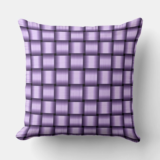 Lilac Ribbon Throw Kissen (Vorderseite)