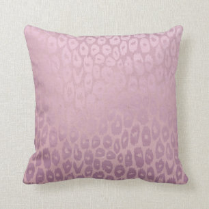 Lilac Rode Golg Glitzer Leopard Textur Kissen
