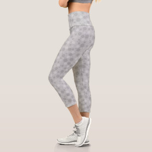 Lilac-Rosa-Töne mit Polka-Punkten in Retro-60er Ja Capri Leggings