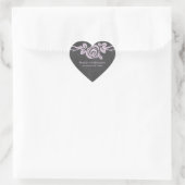 Lilac Rose Chalkboard Wedding Stickers (Tasche)