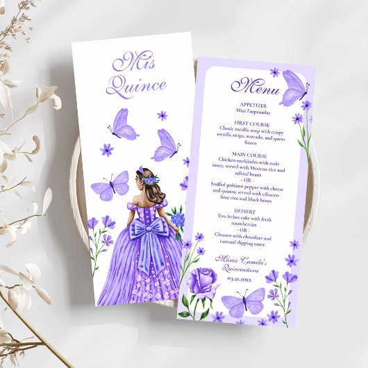 Lilac Rose, Florals und Schmetterlinge Quinceañera