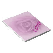 Lilac-Rose für Liebe Notizblock (angewinkelt)
