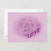 Lilac-Rose für Liebe Postkarte (Vorne/Hinten)