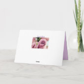 Lilac Rose Karte (Rückseite)