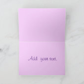 Lilac Rose Karte (Innenseite)