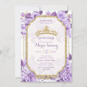 Lilac Rose Mexican Charra 15 Anos Einladung 2 (Vorderseite)