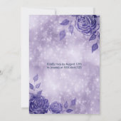 Lilac Rose Modernes Schmetterlingskleid 16 . Gebur Einladung (Rückseite)