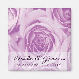 Lilac Rose Save the Date Kühlschrankmagnet